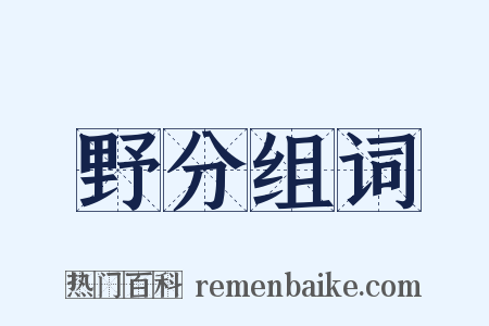 野分组词是什么意思的图片